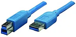 Шлейф (Кабель) Atcom USB 3.0 AM/BM 3м Blue