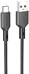 USB Кабель Borofone BX70 3a USB Type-C Cable Black