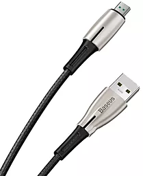 Кабель USB Baseus Waterdrop 20W 4A 0.5M micro USB Cable Black (CAMRD-A01) - миниатюра 2