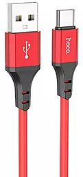 Кабель USB Hoco X86 Spear 3А USB Type-C Cable Red