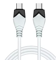 USB PD Кабель PowerPlant USB Type-C - Type-C Cable White (CA913282)