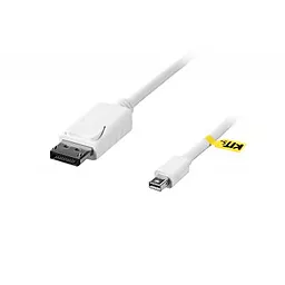 Видеокабель Kit MiniDisplayPort - DisplayPort М-М White (KITS-FL-001) - миниатюра 2