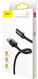 Кабель USB Baseus Rhythm Bent Audio Connector and Charging Port 1.2M Lightning Cable  Black (CALLD-B01) - миниатюра 5