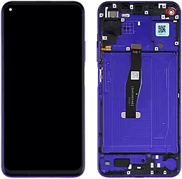 Дисплей Huawei Honor 20, Nova 5T с тачскрином и рамкой, оригинал, Sapphire Blue