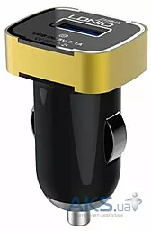 Автомобильное зарядное устройство LDNio USB Car Charger 2.1A + Micro Usb Black/Gold (DL-C211)