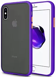 Чехол 1TOUCH AVENGER для Apple iPhone XS Max Purple-Orange
