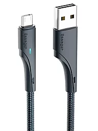USB Кабель Essager Rousseau 15w 3a 2m USB Type-C cable black (EXCT-LSA01)