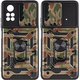 Чехол Epik Camshield Serge Ring Camo для Xiaomi Poco X4 Pro 5G Army Brown