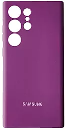 Чехол Silicone Case Full для Samsung Galaxy S24 Ultra Grape