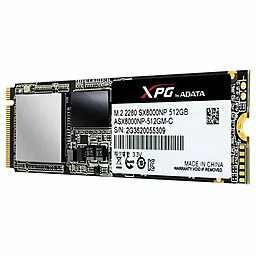 Накопичувач SSD ADATA XPG SX8000 512 GB M.2 2280 (ASX8000NP-512GM-C) - мініатюра 3