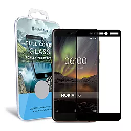 Защитное стекло MAKE Full Cover Nokia 6 2018, 6.1 Black (MGFCN618B)