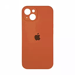 Чехол Silicone Case Full Camera для Apple iPhone 15 Plus kumquat
