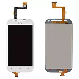 Дисплей HTC One SV (C520e, T528t) с тачскрином, White