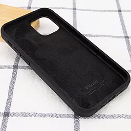 Чехол Silicone Case Full для Apple iPhone 14 Plus (6.7") Black - миниатюра 3