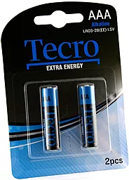 Батарейки Tecro Extra Energy Alkaline AAA/LR03 BL 2 шт
