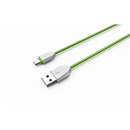 USB Кабель LDNio micro USB Cable Green (LS07) - мініатюра 2