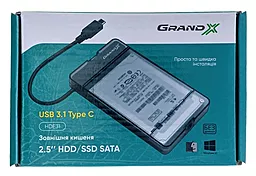 Кишеня для HDD Grand-X 2.5" USB 3.1 Type-C (HDE31) - мініатюра 5