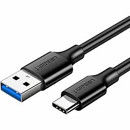 Кабель USB Ugreen US184 Nickel Plating 3A 0.5M USB3 Type-C Cable Black