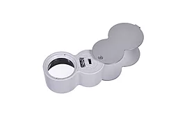 Лупа ручная Magnifier 9888 25мм/40 с LED подсветкой - миниатюра 2