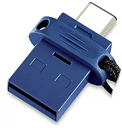 Флешка Verbatim Dual USB Drive Type-C/USB 3.0 64 GB (49967) Синій
