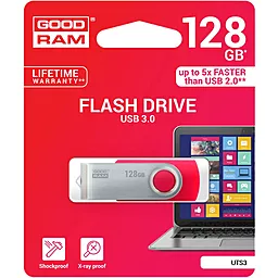 Флешка GooDRam 128GB UTS3 Twister USB 3.0 (UTS3-1280R0R11) Red - миниатюра 2