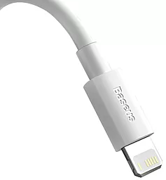 Кабель USB Baseus Simple Wisdom 1.5M Lightning Cable (Комплект из 2 кабелей) White (TZCALZJ-02) - миниатюра 3
