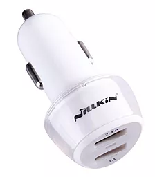Автомобільний зарядний пристрій Nillkin Jelly 2USB Car charger 2.4A White - мініатюра 2