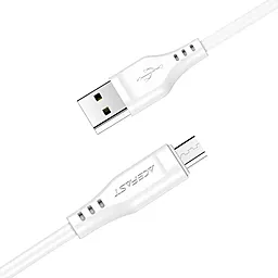 Кабель USB AceFast C3-09 12w 2.4a 1.2m micro USB cable white (AFC3-09W) - миниатюра 2