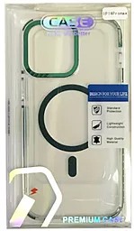 Чехол 1TOUCH TRX with MagSafe для Apple iPhone 15 Clear-Green - миниатюра 2