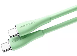 Кабель USB PD Vention silicone 100w 5a 1.5m USB Type-C - Type-C cable light green (TAWGG) - миниатюра 2