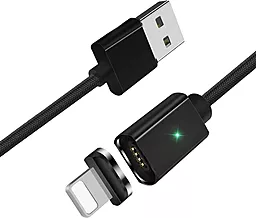 Кабель USB Essager Magic Power Magnetic 15W 3A Lightning Cable Black (EXCCXL-ML01)