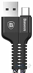 Кабель USB Baseus Anti-break 1.5M USB Type-C Cable Black (CATZJ-B01)