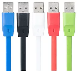 Кабель USB Optima Flat Speed micro USB Cable Green (C-014) - миниатюра 2