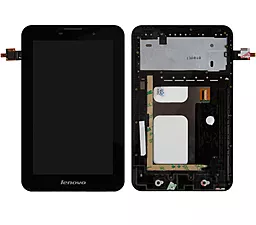 Дисплей для планшета Lenovo IdeaTab A3000 + Touchscreen with frame Black