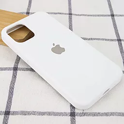 Чехол Silicone Case Full для Apple iPhone 15 Pro White - миниатюра 2
