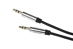 Аудіо кабель 2E AUX mini Jack 3.5mm M/M Cable 1.8 м black (2E-W3539bl)