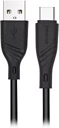 USB Кабель Maxxter USB Type-C Cable 2.4а Black (UB-C-USB-02-1m)