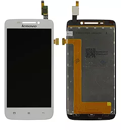 Дисплей Lenovo S650, S658 с тачскрином, White