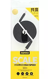 Кабель USB Remax Scale Ruler Lightning Cable Black - миниатюра 3