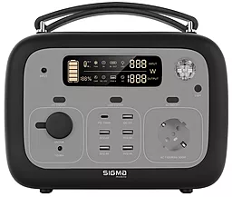 Зарядна станція Sigma X-power 505Wh 1000W Black-Grey (SI140APS)