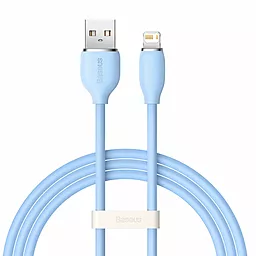 USB Кабель Baseus Jelly Liquid Silica Gel Fast Charging Data 2.4A 1.2M Lightning Cable  Blue (CAGD000003)