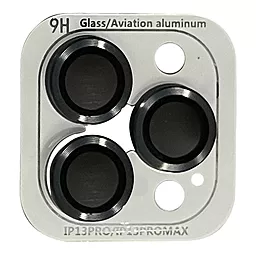 Защитное стекло Epik Metal Classic на камеру для Apple iPhone 13 Pro, iPhone 13 Pro Max Темно-серый / Graphite