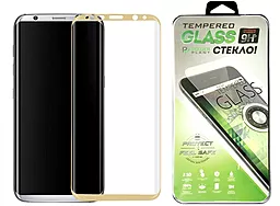 Защитное стекло PowerPlant 3D Full Cover Samsung G950 Galaxy S8 Gold (GL601028)