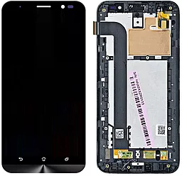 Дисплей Asus Zenfone Go ZB552KL (X007D) з тачскріном і рамкою, оригінал, Black