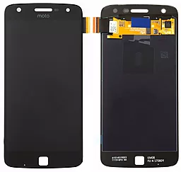 Дисплей Motorola Moto Z Play (XT1635, XT1635-01, XT1635-02) с тачскрином, оригинал, Black