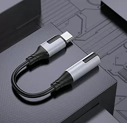 Аудио-переходник Borofone BV19 Creator Digital Audio Converter M-F USB Type-C -> 3.5mm Black - миниатюра 8