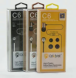 Навушники Celebrat C6 Gold - мініатюра 2
