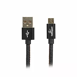 Кабель USB Cablexpert 2.4A micro USB Cable Black (CCPB-M-USB-04BK)