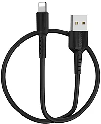 Кабель USB Borofone BX16 Easy Lightning Black - миниатюра 2