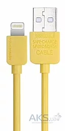 Кабель USB Remax Light Lightning Cable 1.5М Yellow (RC-006i)